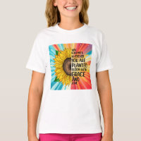 Inspirational Quote and Hand Drawn Sunflower
