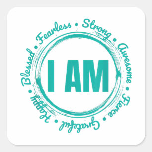 Inspirational Quote Apparel When Kindness Matters  Square Sticker