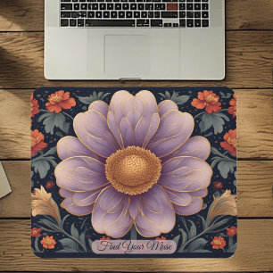Inspirational Quote Art Nouveau Spring Garden Cute Mouse Pad