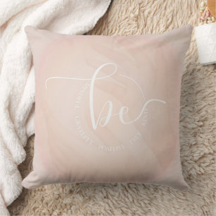 Inspirational Quote  Be Positive Graphic Throw Pillow