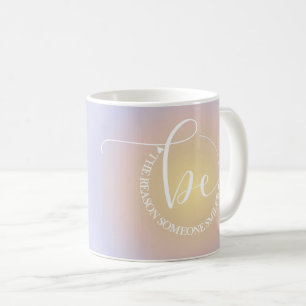 Inspirational Quote Blue Be Someone's Smile Coffee Mug