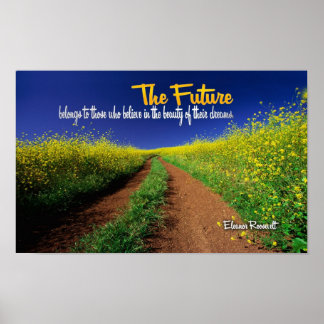 Inspirational Quote by Eleanor Roosevelt Poster