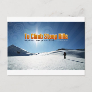 Inspirational Quote by Shakespeare Postcard