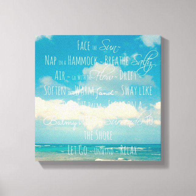 Inspirational Quote Canvas (Front)