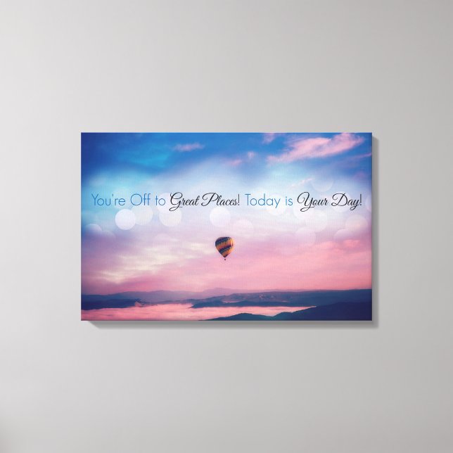 Inspirational Quote Canvas Print (Front)