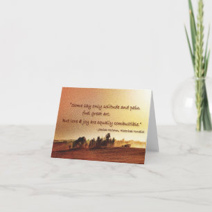 inspirational quote card
