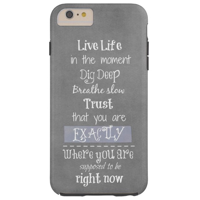 Inspirational Quote Case-Mate iPhone Case (Back)