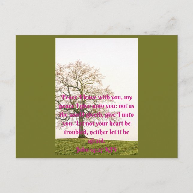 Inspirational quote Christian faith  Postcard (Front)