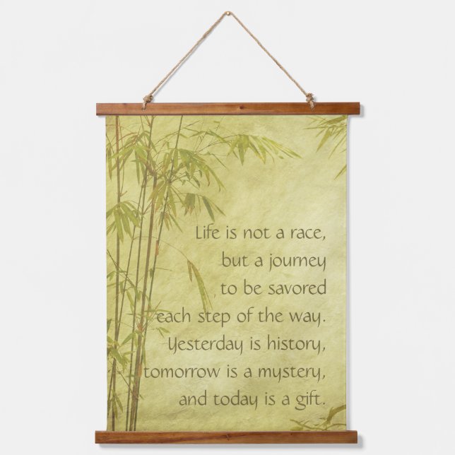 Inspirational Quote, Custom 26"x36" Vertical Panel Hanging Tapestry (Front)
