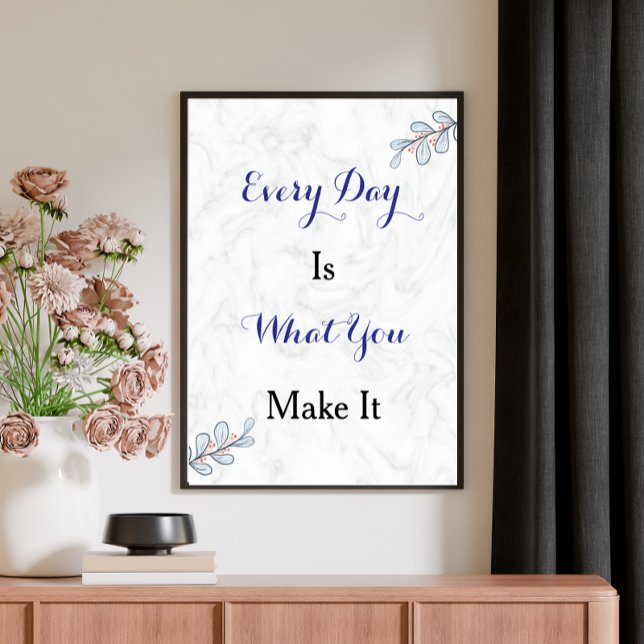 Inspirational Quote Custom Modern Script Poster (Creator Uploaded)