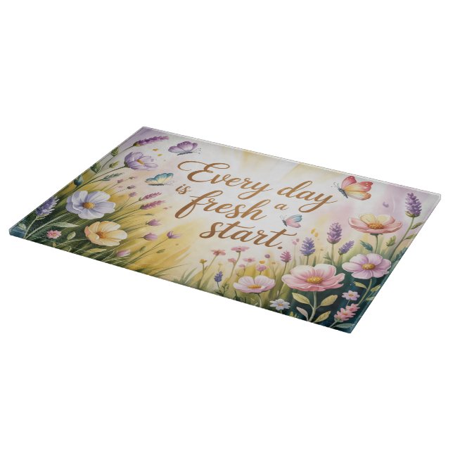 inspirational Quote Cutting Board (Corner)