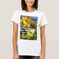 Inspirational Quote Daffodil Spring Floral Flower