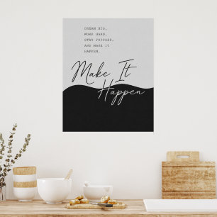 Inspirational Quote Design – Minimalist Wall Print