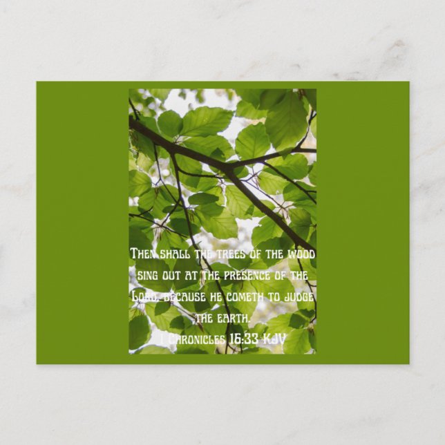 Inspirational quote for christians postcard (Front)