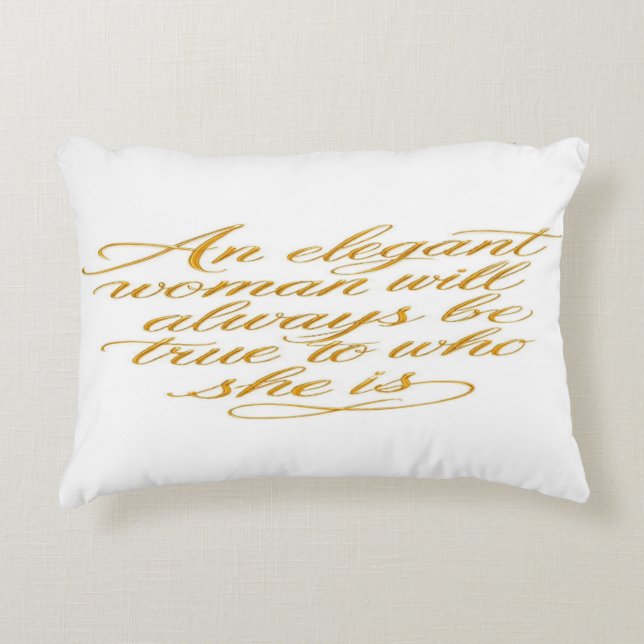 Inspirational Quote for Women Throw Pillow (Front)
