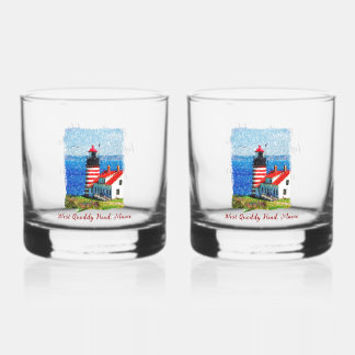 Inspirational quote friendship | Lighthouse  Whiskey Glass