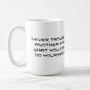 Inspirational quote graphic  coffee mug