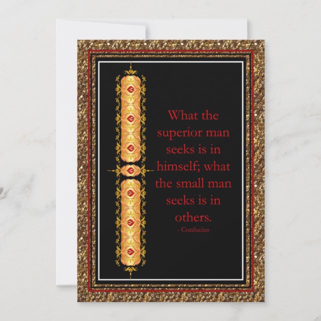 Inspirational quote in elegant decorative design (Front)