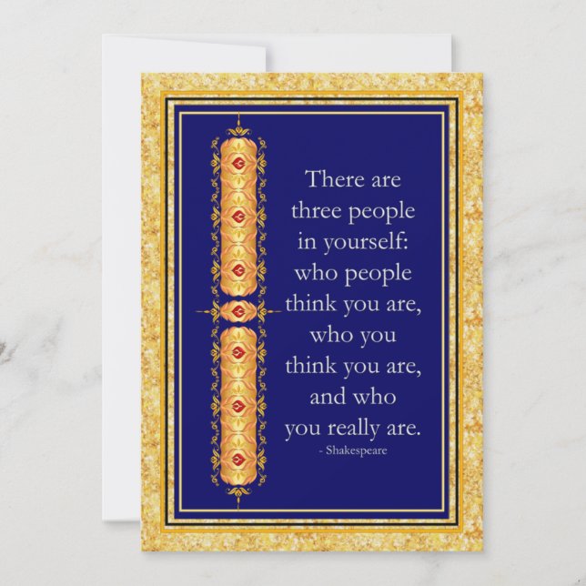 Inspirational quote in elegant decorative design (Front)