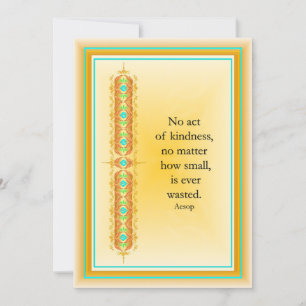 Inspirational quote in elegant decorative design invitation