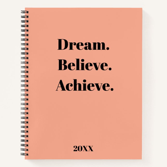 Inspirational Quote Journal & Planner Design (Front)