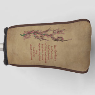 Inspirational Quote Just For Today Golf Head Cover