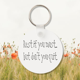 Inspirational quote keychains perseverance gifts