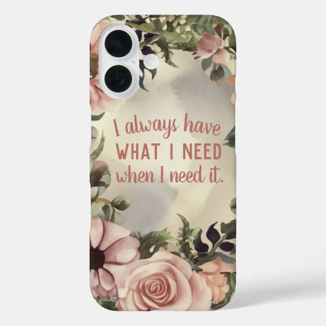 Inspirational Quote Law of Attraction Motivational Case-Mate iPhone Case (Back)