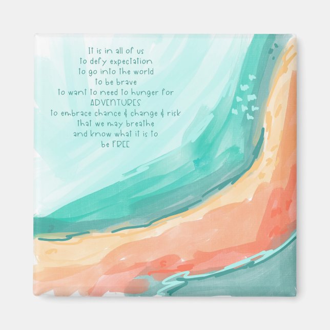 Inspirational Quote Magnet (Front)