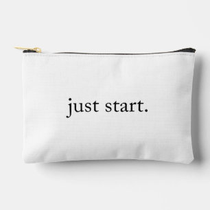 Inspirational Quote Minimalist Accessory Pouch