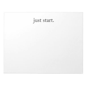 Inspirational Quote Minimalist  Notepad