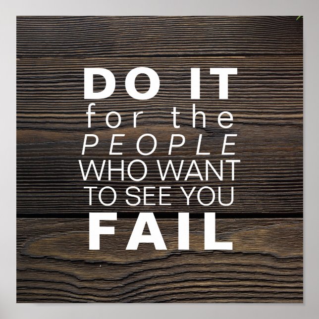 Inspirational Quote | Motivational Goals Success Poster (Front)