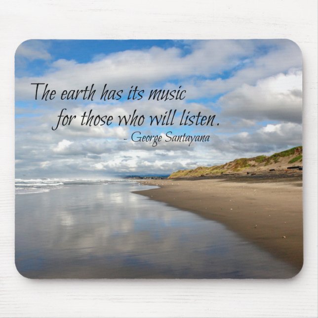 Inspirational Quote Mouse Pad (Front)