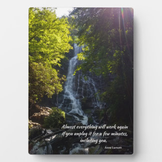 inspirational quote - nature photo 5x7 with easel plaque