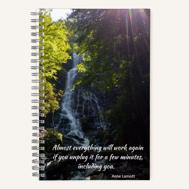 inspirational quote - nature photo - journal (Front)