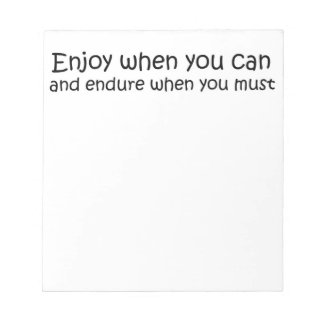 Inspirational quote notepad unique gift idea gifts