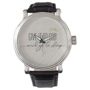 Inspirational Quote On Beach Sand Watch