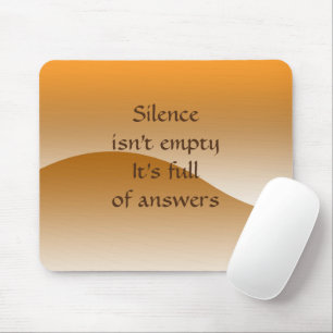 Inspirational Quote  on Brown Waves Personaliz Mouse Pad