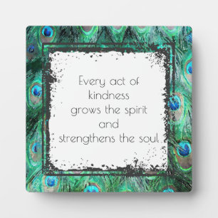 Inspirational Quote On Kindness Spirit And Soul Plaque