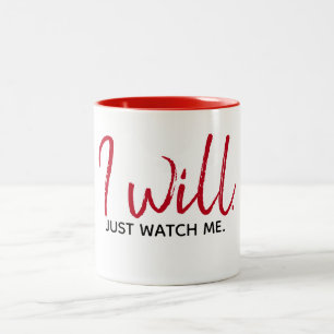 Inspirational Quote On White  Two-Tone Coffee Mug