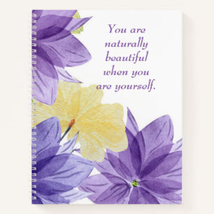 Inspirational Quote Positive Affirmation Writer's Notebook