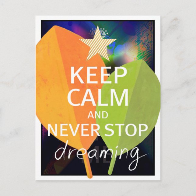 INSPIRATIONAL QUOTE POSTCARD (Front)