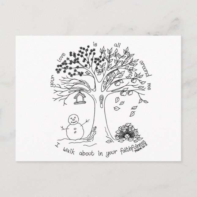 Inspirational quote postcard (Front)