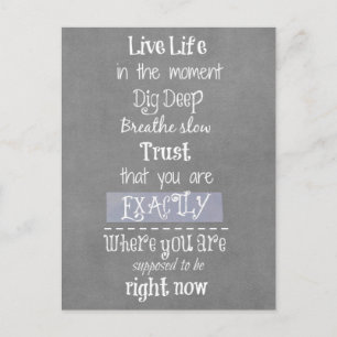 Inspirational Quote Postcard