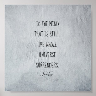 inspirational quote  poster Lao Tzu text