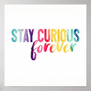 inspirational quote poster rainbow colours
