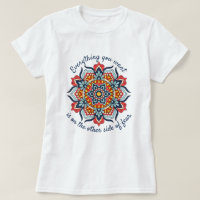 Inspirational Quote Red Blue Mandala Dream Catcher