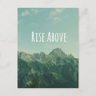 Inspirational Quote: Rise Above Postcard