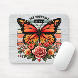 Inspirational Quote/Sayings/Butterfly Mouse Pad