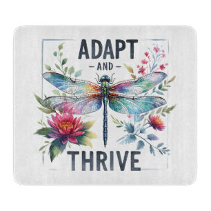 Inspirational Quote/Sayings/Dragonfly Cutting Board